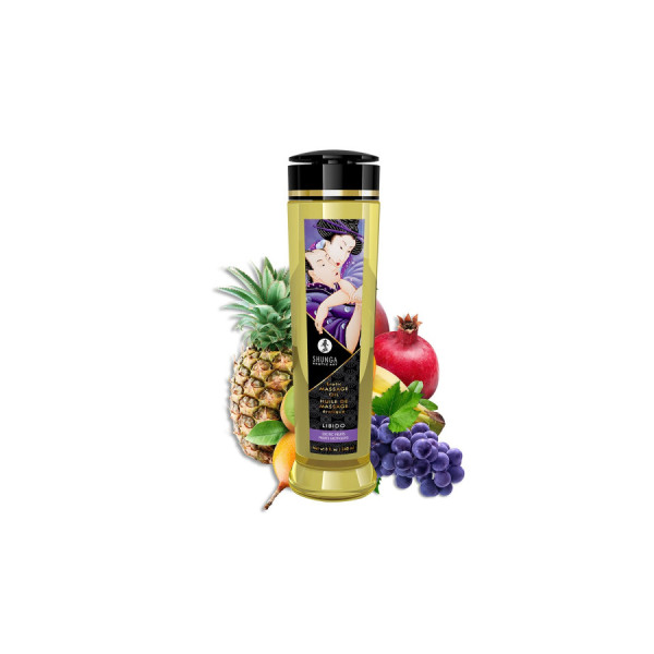 Huile de massage aphrodisiaque Fruits Exotiques 240ml 